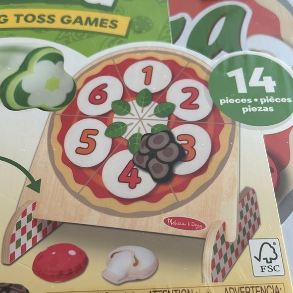 Melissa & Doug Pizza Topping Toss Games/ SEALED - Picture 9 of 11